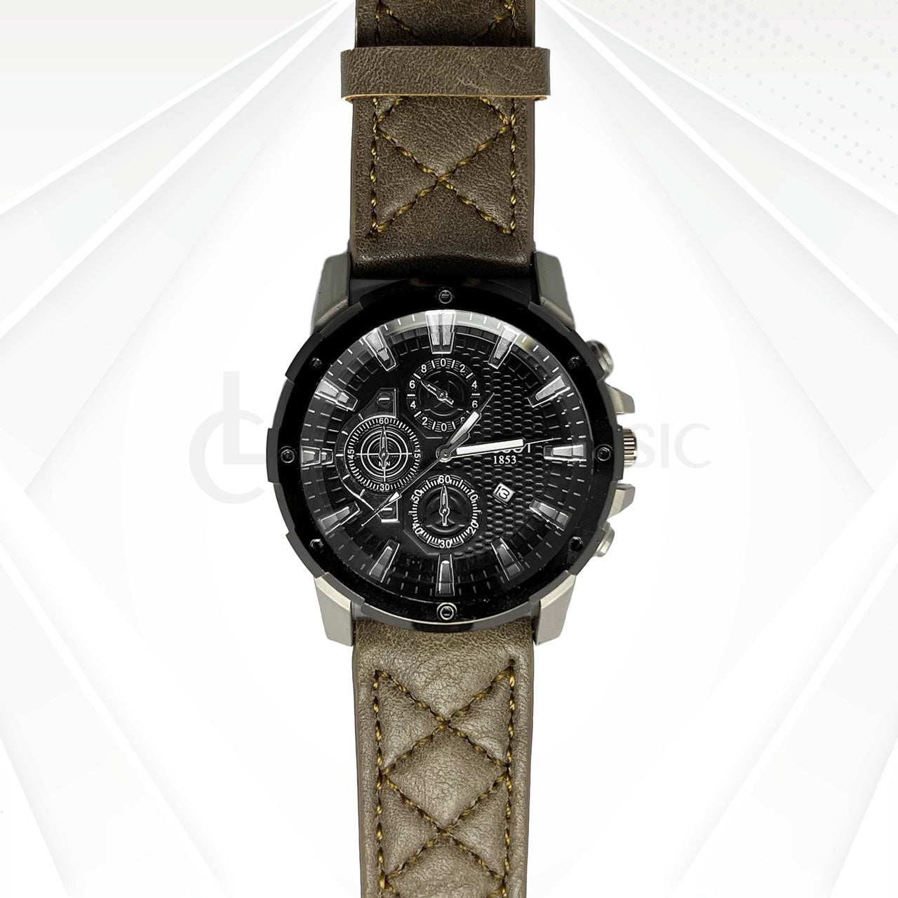 TISOT 1853 Leather Strap Olive