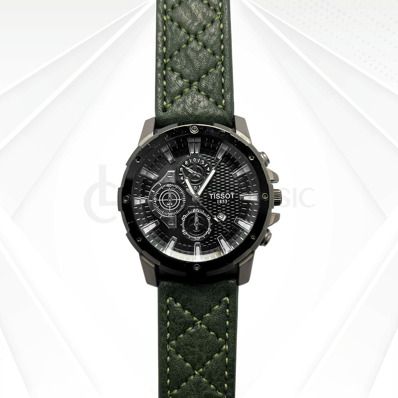 TISOT 1853 Leather Strap Green